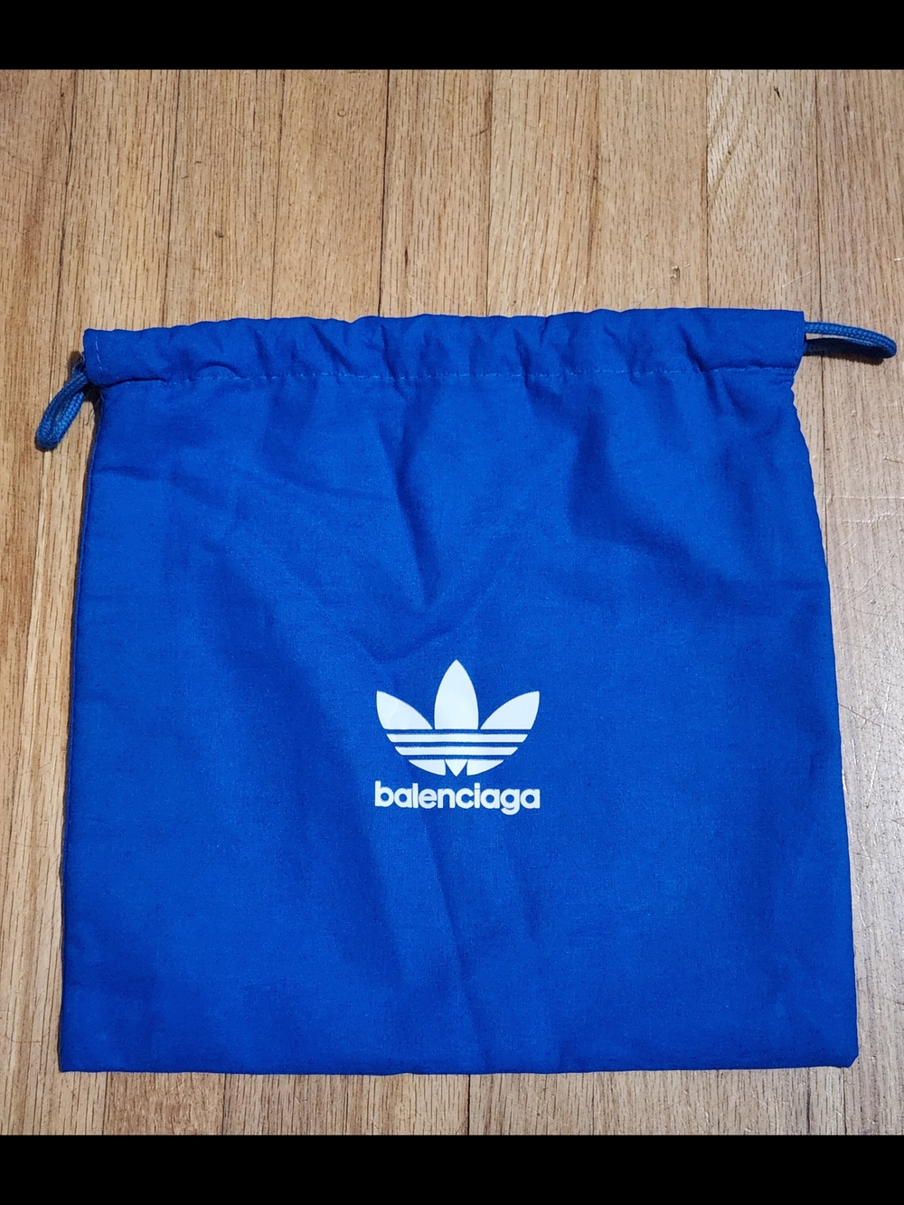 Balenciaga × Adidas Blue Drawstring Dust Bag